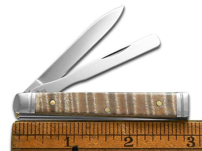 W.R. Case XX Knives Baby Doc Natural Curly Maple Wood 11423 Stainless Pocket Knife