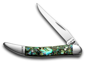 W.R. Case XX Knives Genuine Abalone Tiny Toothpick Pocket Knife 12002