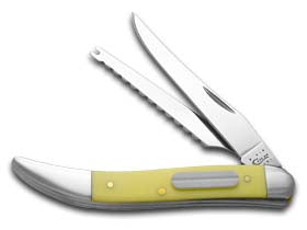 Case XX™ Knives Fishing High-Visibility Yellow Delrin Stainless Pocket Knife 120