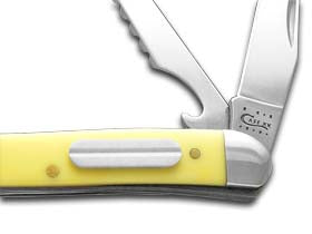 Case XX™ Knives Fishing High-Visibility Yellow Delrin Stainless Pocket Knife 120