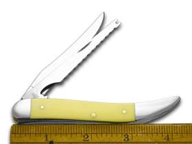 Case XX™ Knives Fishing High-Visibility Yellow Delrin Stainless Pocket Knife 120