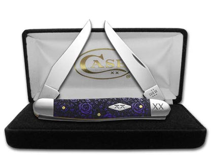 W.R. Case XX Knives Muskrat Ultra Violet Roses 12506R Stainless 1/500 Pocket Knife