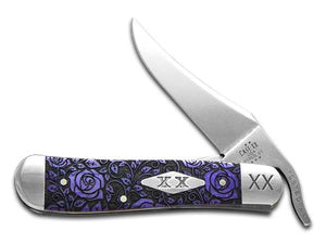 W.R. Case XX Knives Russlock Ultra Violet Roses 12507R Stainless 1/500 Pocket Knife
