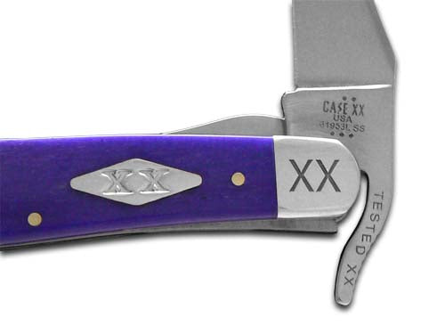 W.R. Case XX Knives Russlock Ultra Violet Bone 12507 Stainless 1/500 Pocket Knife