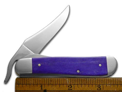 W.R. Case XX Knives Russlock Ultra Violet Bone 12507 Stainless 1/500 Pocket Knife