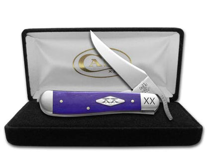 W.R. Case XX Knives Russlock Ultra Violet Bone 12507 Stainless 1/500 Pocket Knife