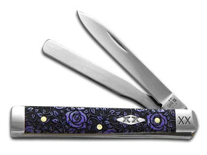 W.R. Case XX Knives Baby Doc Ultra Violet Roses 12508R Stainless 1/500 Pocket Knife
