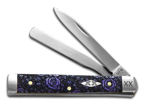 W.R. Case XX Knives Baby Doc Ultra Violet Roses 12508R Stainless 1/500 Pocket Knife
