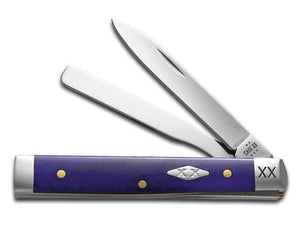 W.R. Case XX Knives Baby Doc Ultra Violet Bone 12508 Stainless 1/500 Pocket Knife