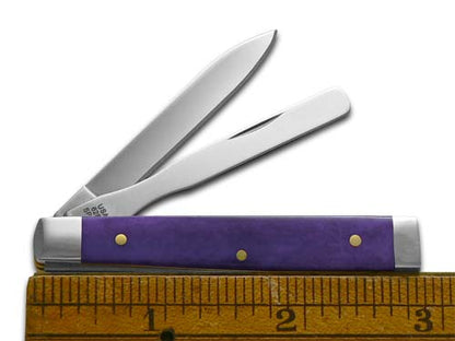 W.R. Case XX Knives Baby Doc Ultra Violet Bone 12508 Stainless 1/500 Pocket Knife