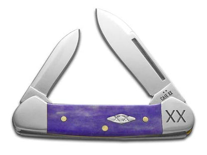 W.R. Case XX Knives Butterbean Ultra Violet Bone 12509 Stainless 1/500 Pocket Knife