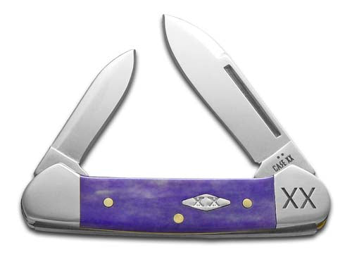 W.R. Case XX Knives Butterbean Ultra Violet Bone 12509 Stainless 1/500 Pocket Knife