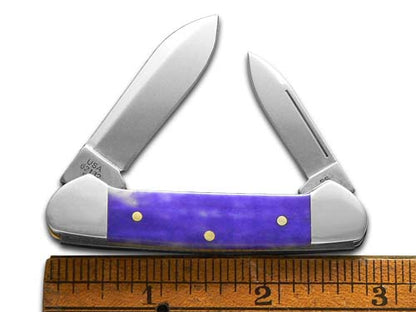 W.R. Case XX Knives Butterbean Ultra Violet Bone 12509 Stainless 1/500 Pocket Knife