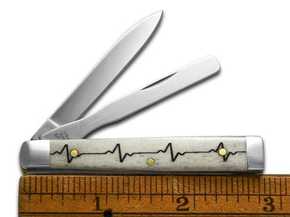 W.R. Case XX Knives Baby Doc Medical Symbol Natural Bone 12513MS Pocket Knife