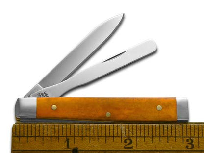 W.R. Case XX Knives Baby Doc Smooth Orange Bone 12514 1/500 Pocket Knife