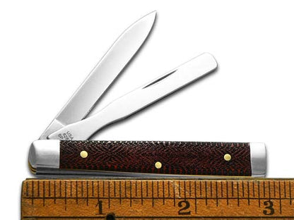 W.R. Case XX Knives Baby Doc Snake Skin Red Bone 12516SS Stainless Pocket Knife