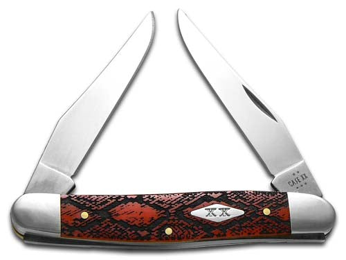W.R. Case XX Knives Muskrat Snake Skin Red Bone 12517SS Stainless 1/500 Pocket Knife