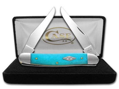 W.R. Case XX Knives Muskrat Caribbean Blue Bone 12519 Stainless 1/500 Pocket Knife