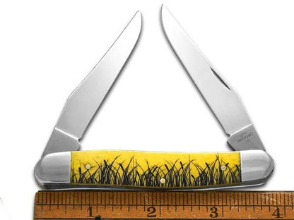 W.R. Case XX Knives Muskrat Scene Yellow Bone 12521MRAT Stainless 1/500 Pocket Knife