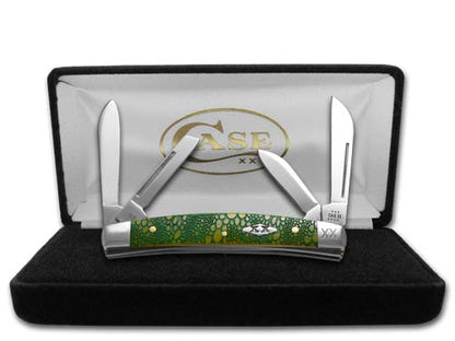 W.R. Case XX Knives Small Congress Lizard Skin Yellow Bone 12526GLS Stainless 1/500 Pocket Knife
