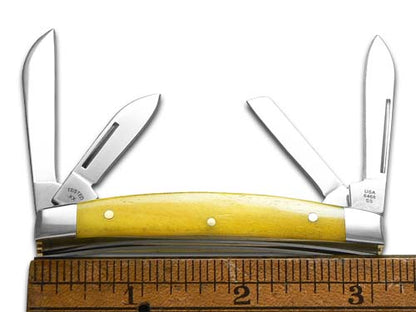 W.R. Case XX Knives Small Congress Yellow Bone 12526 Stainless Steel 1/500 Pocket Knife