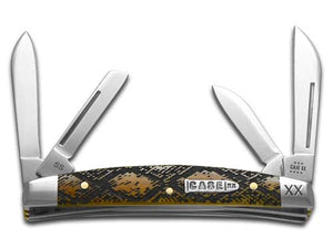 W.R. Case XX Knives Small Congress Bone Snake Skin Stainless Steel 1/500 Pocket Knife 12534SS