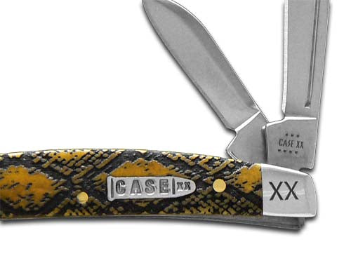 W.R. Case XX Knives Small Congress Bone Snake Skin Stainless Steel 1/500 Pocket Knife 12534SS
