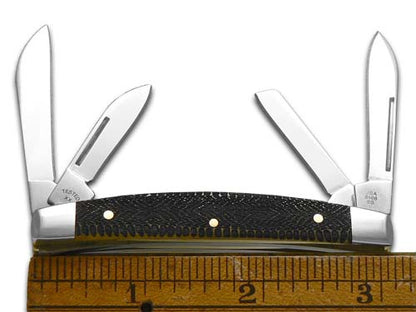 W.R. Case XX Knives Small Congress Bone Snake Skin Stainless Steel 1/500 Pocket Knife 12534SS