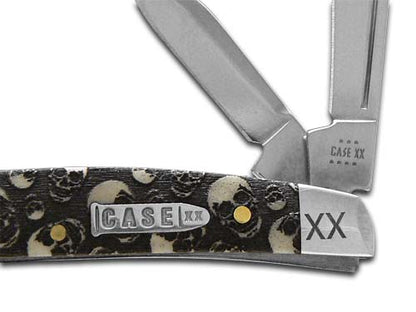 W.R. Case XX Knives Small Congress Natural Bone Skulls Stainless Steel 1/500 Pocket Knife 12535SK