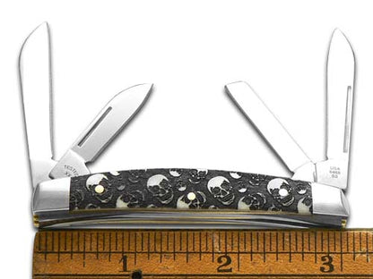 W.R. Case XX Knives Small Congress Natural Bone Skulls Stainless Steel 1/500 Pocket Knife 12535SK
