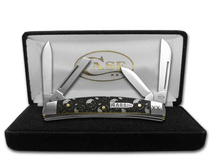 W.R. Case XX Knives Small Congress Natural Bone Skulls Stainless Steel 1/500 Pocket Knife 12535SK