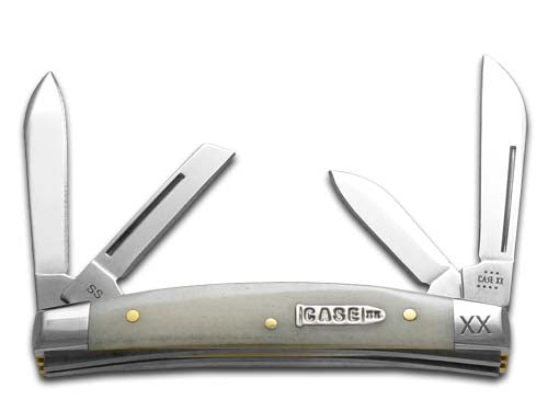 W.R. Case XX Knives Small Congress Natural Bone Stainless Steel 1/500 Pocket Knife 12535