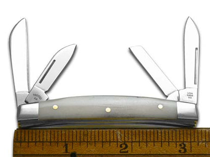 W.R. Case XX Knives Small Congress Natural Bone Stainless Steel 1/500 Pocket Knife 12535