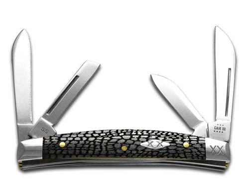 W.R. Case XX Knives Small Congress Gray Alligator Skin 1/500 Stainless Pocket Knife 12536AS