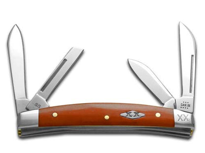 W.R. Case XX Knives Small Congress Red Bone Stainless Steel 1/500 Pocket Knife 12537