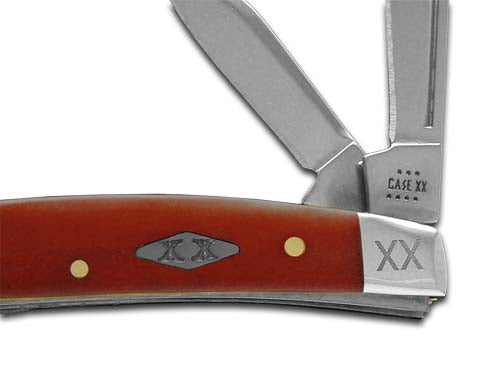 W.R. Case XX Knives Small Congress Red Bone Stainless Steel 1/500 Pocket Knife 12537