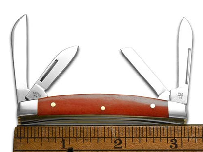 W.R. Case XX Knives Small Congress Red Bone Stainless Steel 1/500 Pocket Knife 12537