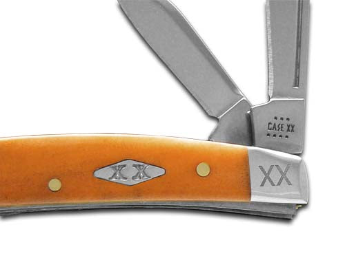 W.R. Case XX Knives Small Congress Persimmon Orange Bone Stainless Steel 1/500 Pocket Knife 12539
