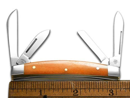 W.R. Case XX Knives Small Congress Persimmon Orange Bone Stainless Steel 1/500 Pocket Knife 12539