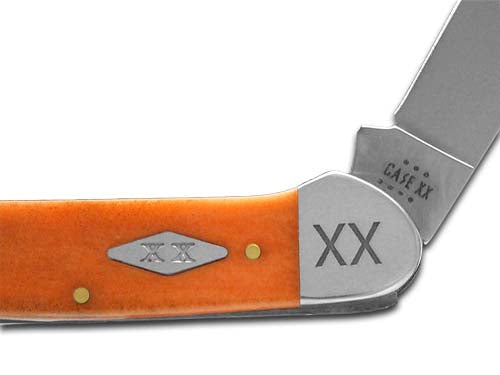 W.R. Case XX Knives Canoe Persimmon Orange Bone 1/500 Stainless Pocket Knife 12544
