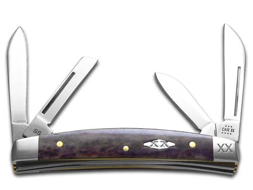 W.R. Case XX Knives Small Congress Purple Bone Stainless Steel 1/500 Pocket Knife 12548