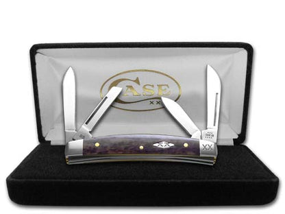 W.R. Case XX Knives Small Congress Purple Bone Stainless Steel 1/500 Pocket Knife 12548