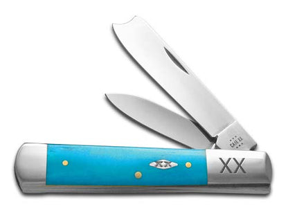 W.R. Case XX Knives Razor Jack Caribbean Blue Bone 1/500 Stainless Pocket Knife 12552