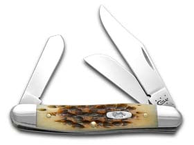 Case XX™ Knives Medium Stockman Jigged Amber Bone Stainless Pocket Knife 00128