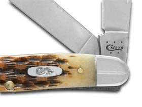 Case XX™ Knives Medium Stockman Jigged Amber Bone Stainless Pocket Knife 00128