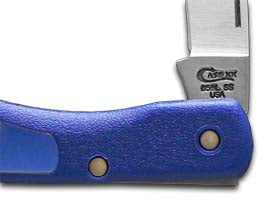 W.R. Case XX Knives Ford Blue Synthetic Mini Blackhorn Lockback Stainless Pocket Knife 14311
