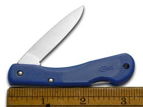 W.R. Case XX Knives Ford Blue Synthetic Mini Blackhorn Lockback Stainless Pocket Knife 14311