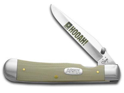 Case XX™ Knives U.S. Army Trapperlock HOOAH Tan G-10 Stainless Pocket Knife 15012