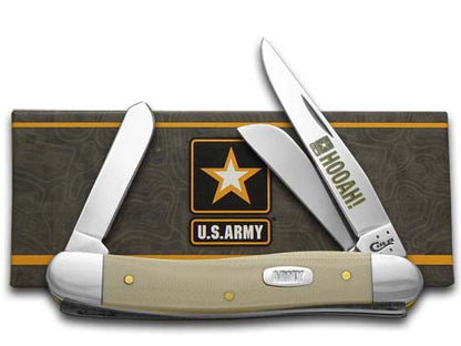 Case XX™ Knives U.S. Army Stockman HOOAH Tan G-10 Stainless Pocket Knife 15013