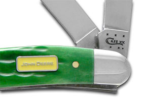 Case XX™ Knives John Deere Medium Stockman Green Bone Stainless Pocket Knife 15706